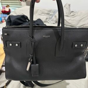 Grained Calfskin Medium Souple Sac De Jour Black